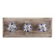 Blue Floral Ceramic Wooden Hooks